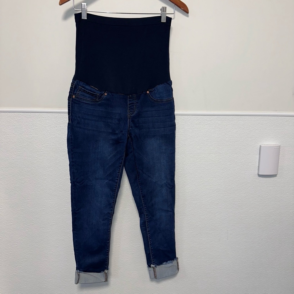 Women's 9th & Main Maternity Ankle & Cropped Skinny Jeans Size Small Blue